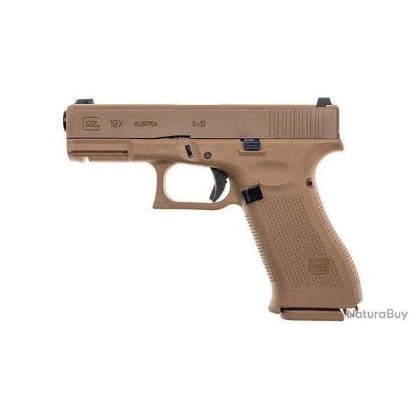UMAREX - Pistolet GLOCK 19X COYOTE - GAZ - 6MM BBS