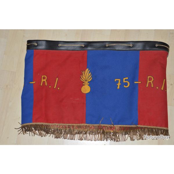 FLAMME DE TAMBOUR-MUSIQUE 75� REGIMENT D'INFANTERIE 1966/1984-FANFARE MILITAIRE
