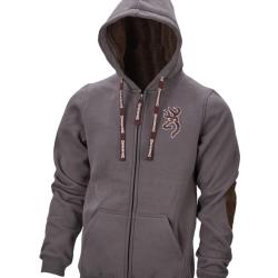 Browning SWEATSHIRT ZIP, SNAPSHOT, ASHGREY,