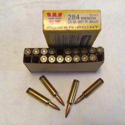 Bo&icirc;te de 20 balles WINCHESTER 284 power- point 125 GR