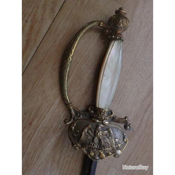 ep�e dague officier des poudres et salp�tres deuxi�me  empires