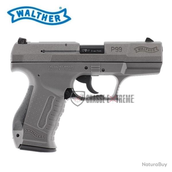 Pistolet WALTHER P99 SV Cal 9mm Pak Gris