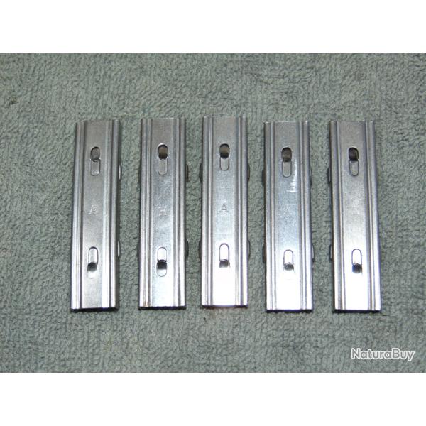 LOT 5 LAME CHARGEUR MAUSER SU�DOIS M96 M38 CARL GUSTAV LJUNGMAN AG-42 CAL 6,5 x 55  n�2 PORT GRATUIT