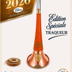 ELLESS - "ST HUBERT"  Sp&eacute;ciale TRAQUEUR - Trompe Droite &agrave; Pavillon - 36 cm - S&eacute;rie Limit&eacute;e