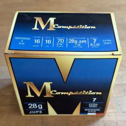 1000 cartouches cal 16/70 plomb 7/jupe/MCompetition