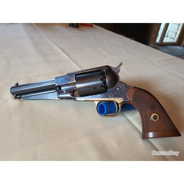 R�volver PIETTA sheriff Cal. 44, crosse quadrill�e, carcasse jasp�e, avec 3 barillets.