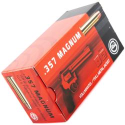 MUNISTIONS GECO .357 Magnum Blind&eacute;e &agrave; t&ecirc;te plate 10,2 g / 158gr