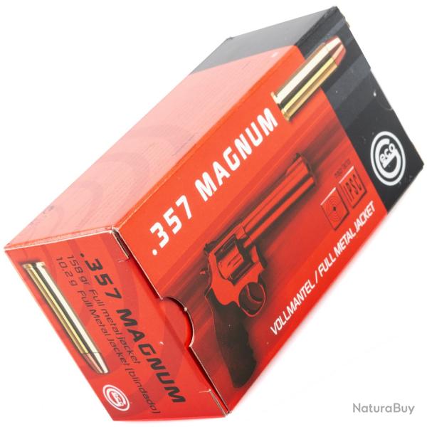 MUNISTIONS GECO .357 Magnum Blind�e � t�te plate 10,2 g / 158gr