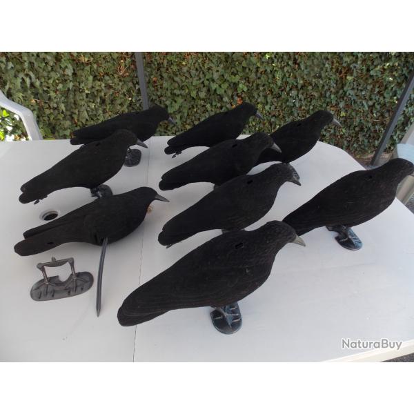 9 appelants - Corbeau floqu� sur pattes -