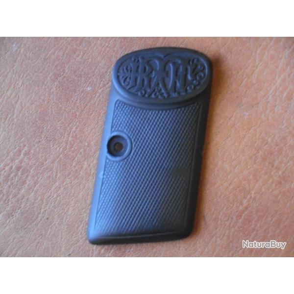 plaquette de crosse droite pour pistolet rheinmetall dreyse 6.35 .