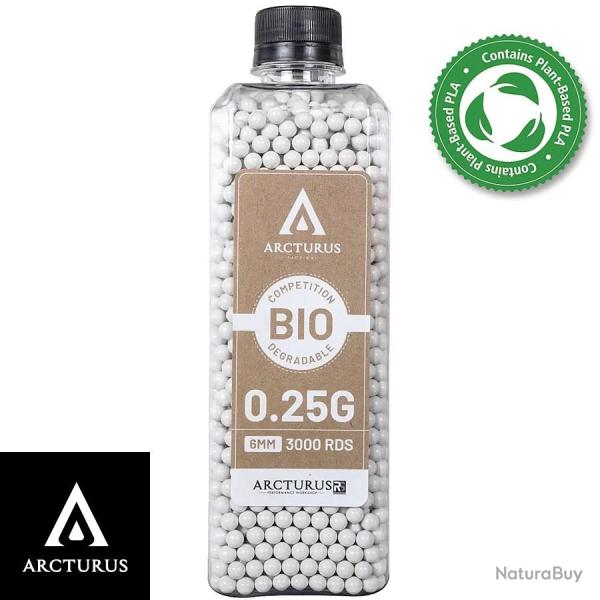 Arcturus RS� BIO Match Grade - Billes Airsoft Biod�gradables 6mm 0.25g - 3000 billes