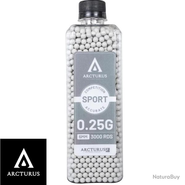 Arcturus RS SPORT Match Grade 0.25g - Bouteille de 3000 Billes Airsoft 6mm