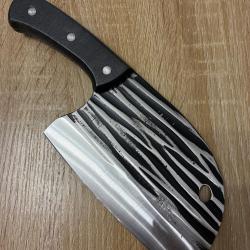 Hachoir de cuisine - Lame style damass&eacute; - 380gr