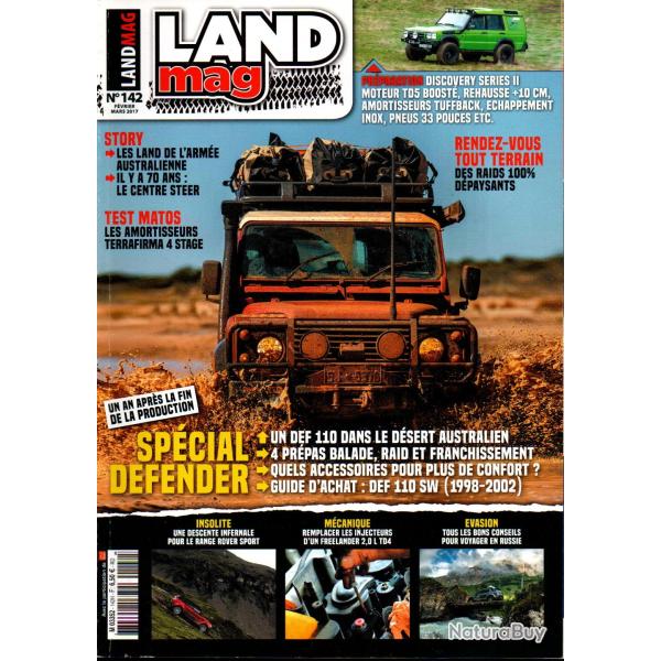 land-rover land magazine lot de 4 revues et un catalogue