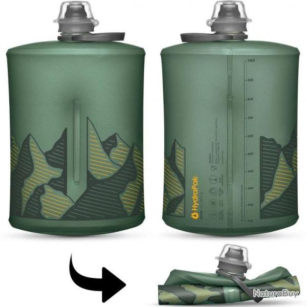 Gourde souple Hydrapak Stow 1L verte