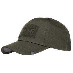 Casquette tactique Pentagon Tactical 2.0 en ripstop 6 panneaux &agrave; emplacements auto-agrippants Vert o