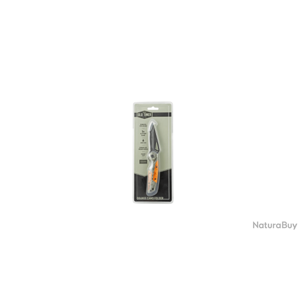 Old timer  couteau pliant camo Orange