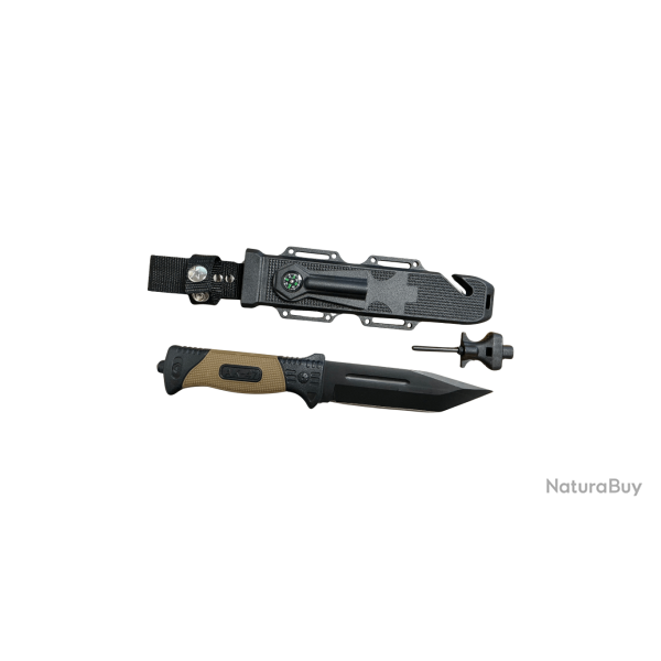 COUTEAU DE COMBAT AK47 AVEC ACCESSOIRES DE SURVIE