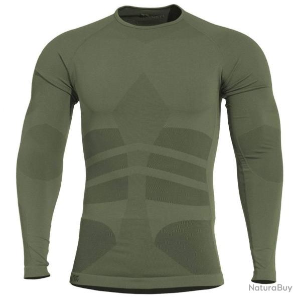 Premi�re couche thermor�gulatrice Pentagon Plexis manches longues maille respirante coupe pr�s du co