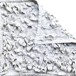 Filet d'ombrage CamoJardin&reg; S-Cut Steel - Snow Blanc 4&times;4 m