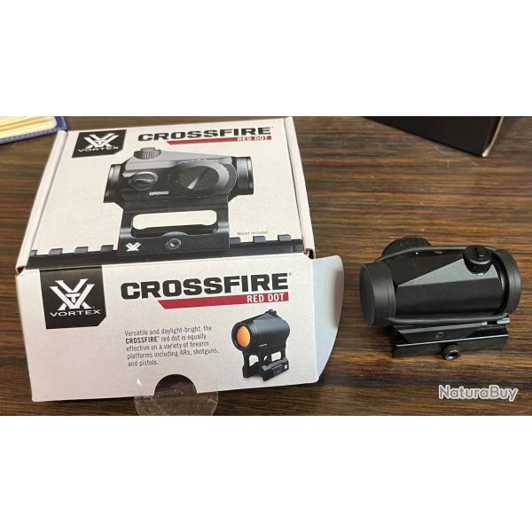 Point rouge Vortex Crossfire + montage Quick release pour rail Weaver picatinny