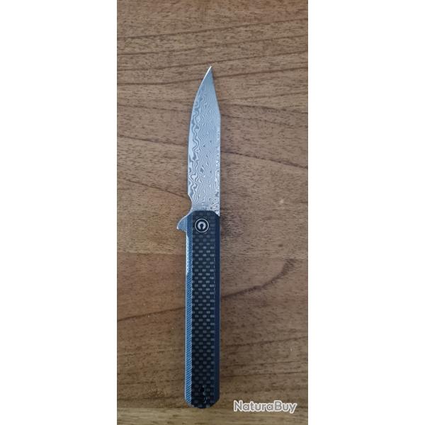 Civivi Chronic damascus carbone