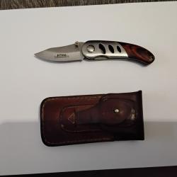 Couteau Stihl avec etui cuir