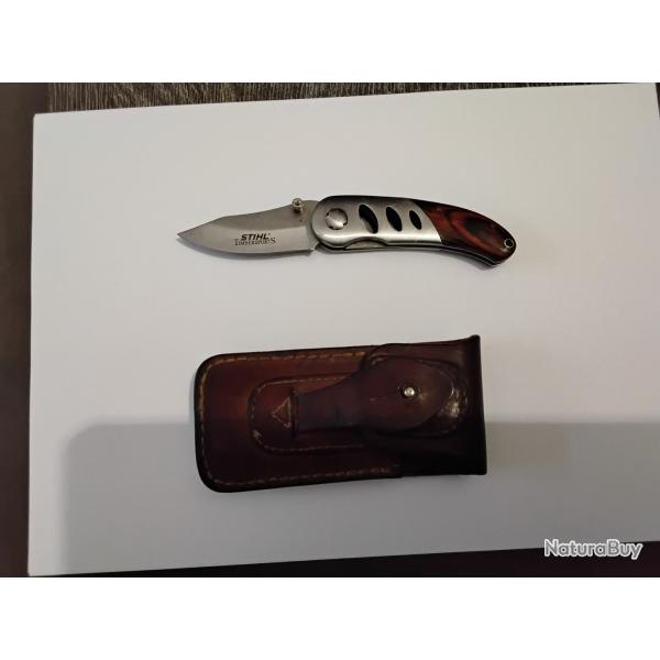 Couteau Stihl avec etui cuir