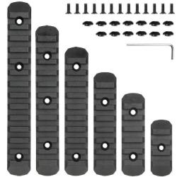 Kit 6 Rails M-lok Picatinny