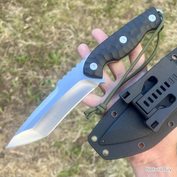 couteau massif full rang �tui kydex solide tanto combat collection bushcraft  camping #333