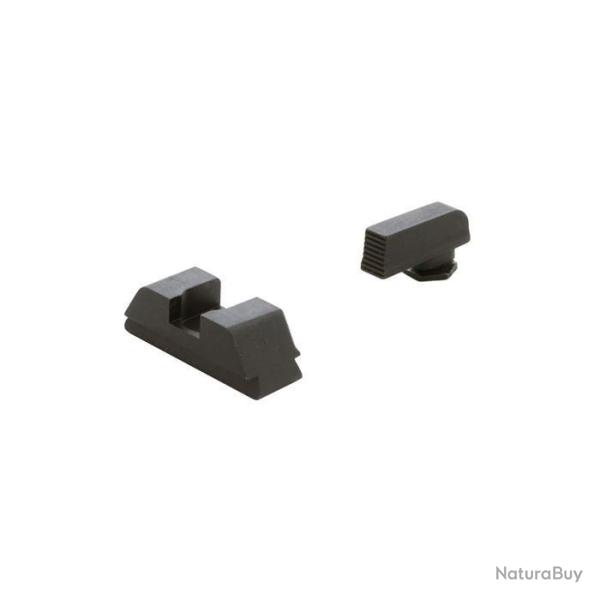 Jeu de vis�es stri�es pour GLOCK 42, 43, 43X, 48 - noir