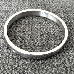 Bague or blanc massif 18 carats - Anneau - taille 57 - alliance