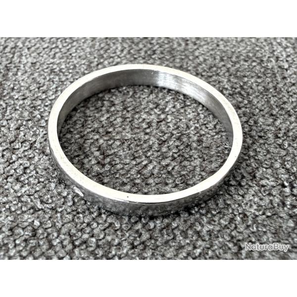 Bague or blanc massif 18 carats - Anneau - taille 57 - alliance