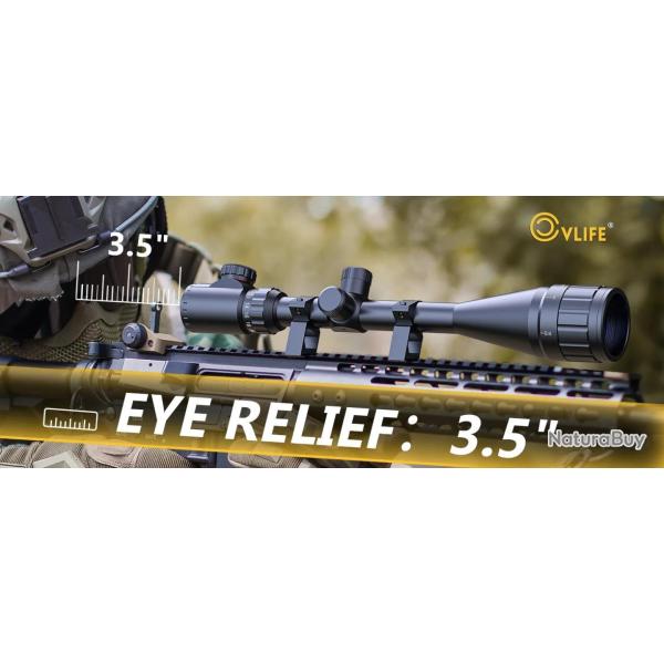 OFFRE TIR CVLIFE 6-24x50 AO rail de 20 mm Lunette de Tir Livraison Offerte