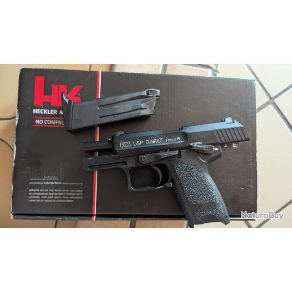 USP 9mm Compact & Accessoires + bo�tes
