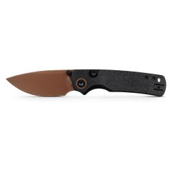 Couteau Pliant Vosteed Porcupine Lame Acier 14C28N Manche Micarta Noir Top Liner Lock VOSA2610