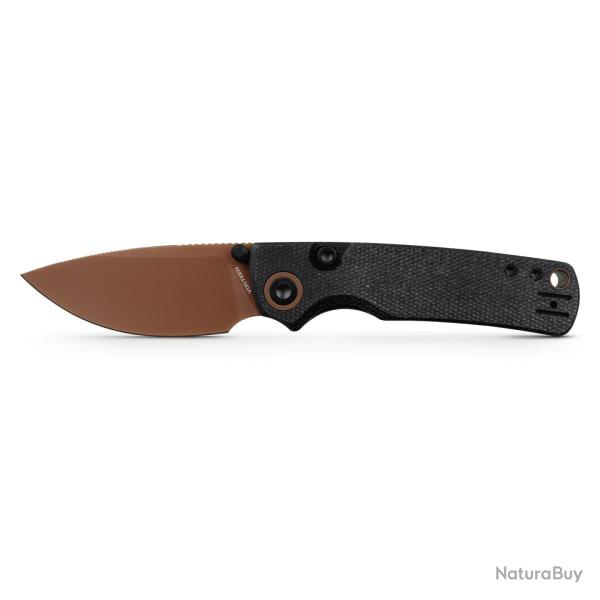 Couteau Pliant Vosteed Porcupine Lame Acier 14C28N Manche Micarta Noir Top Liner Lock VOSA2610