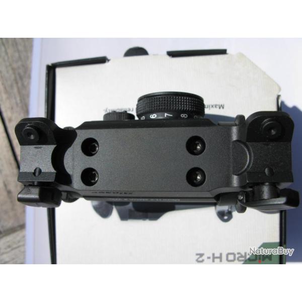 Aimpoint Micro H2 - 4Moa noir avec  montage pour emprise Blaser *