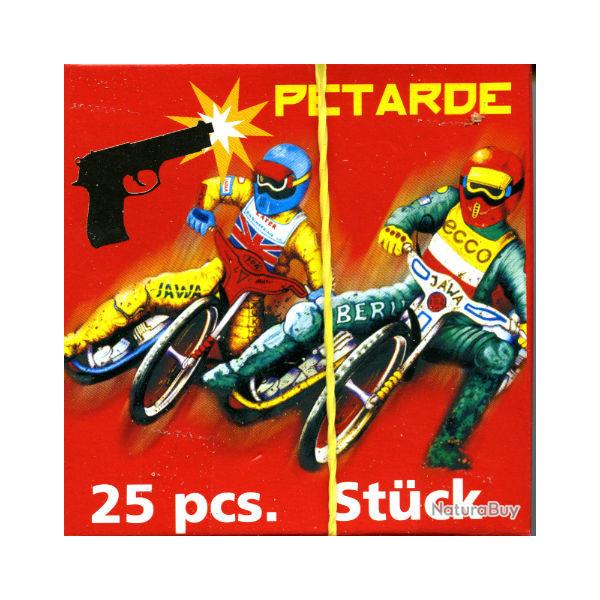 NOUVEAU BOITE DE 25 BOUCHONS de fabrication polonaise pour pistolets jouets type BOMBARDE FAJ DRGM