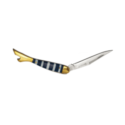 Stepland Couteau f&eacute;minin lame 8cm - manche nacr&eacute; bleu