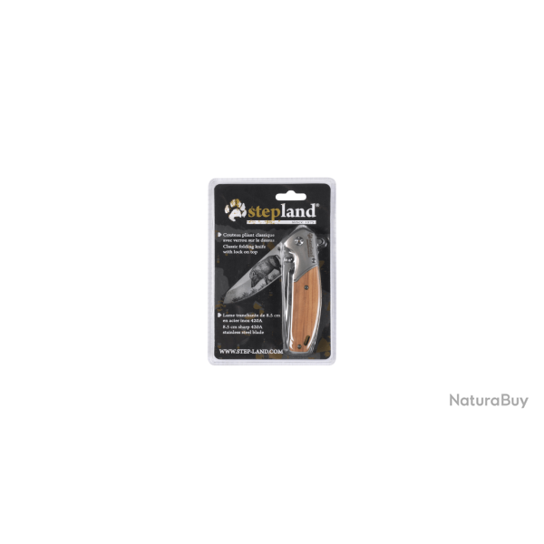 Stepland Couteau de chasse pliant sanglier