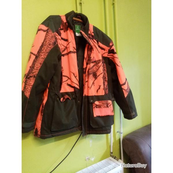 VESTE CHASSE CAMOUFLEE HIVERT SOMLYS TREELAND 4XL