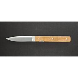 Perceval Le Fran&ccedil;ais - Couteau pliant manche en f&ucirc;t de ch&ecirc;ne - Lame Sandvik 19C27 - Fabrication fran