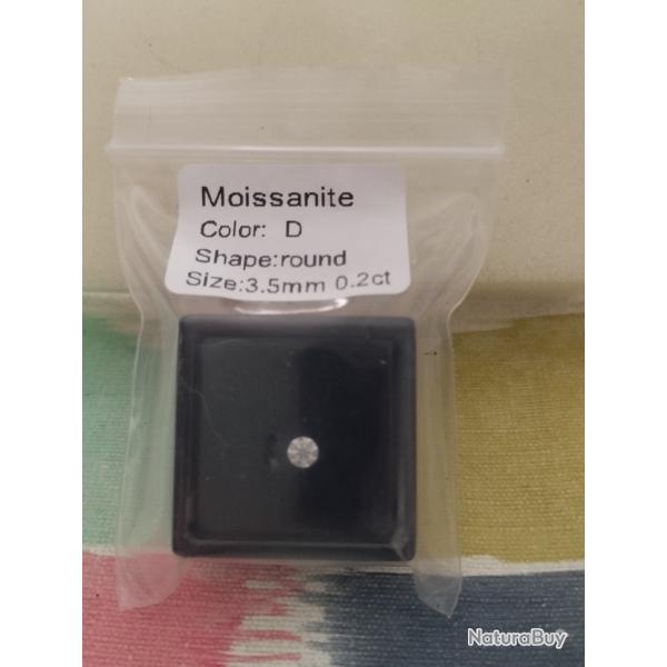 Diamant de synth�se moissanite de 1 carat couleur D