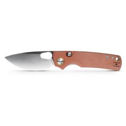 Couteau Pliant Vosteed Porcupine Lame Acier 14C28N Manche Micarta Brun Top Liner Lock VOSA2604
