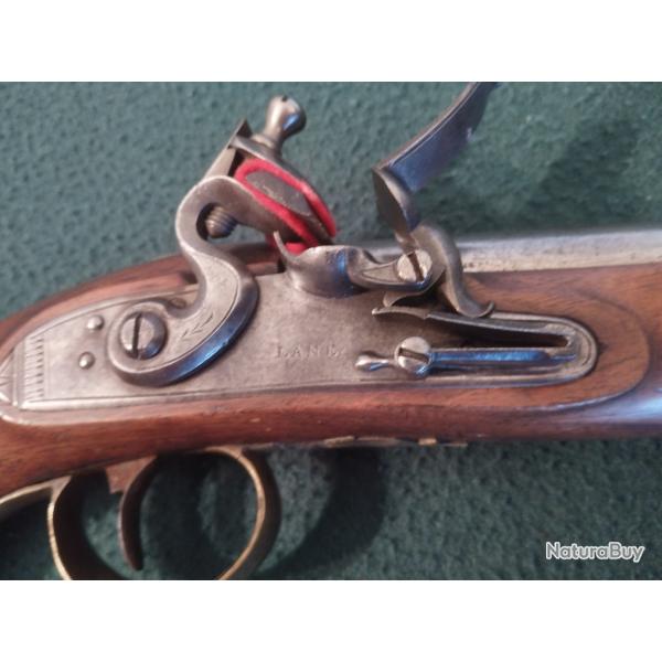 Pistolet � Silex Britannique, pour Officier de Cavalerie Lourd , modele 1796, sign�e " LANE".