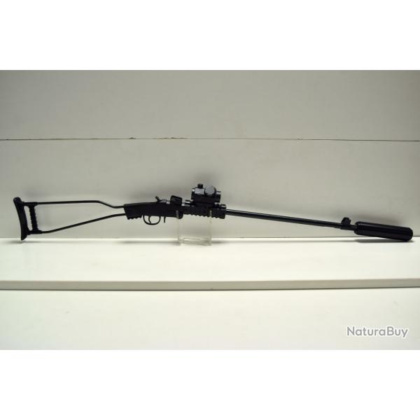 Carabine monocoup pliante CHIAPPA LITTLE BADGER + Point rouge RTI + mod�rateur SAK - Cal. 17 HMR