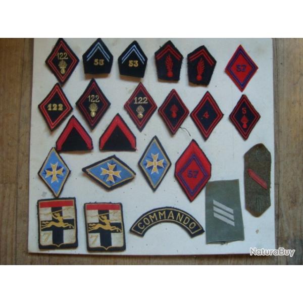 INSIGNES TISSUS MILITAIRES
