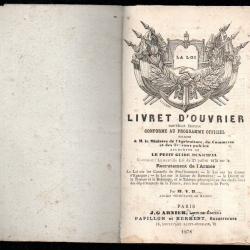 livret d'ouvrier 1878