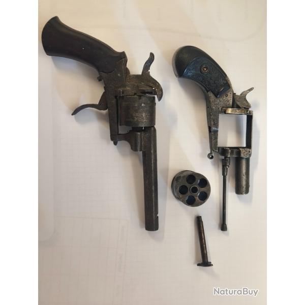 Lot revolver a broche et bulldog 320 ( MOPPY)